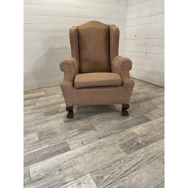 Art Deco Brown Lounge Chair, 1920 For Sale - Image 6 of 6