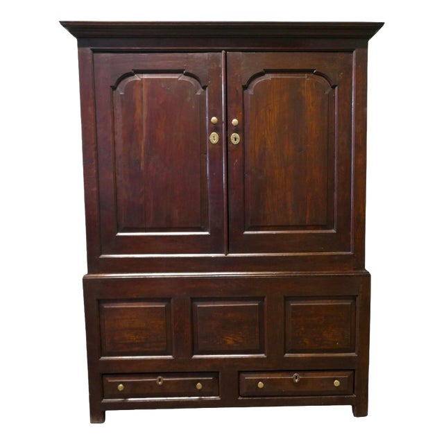 Georgian Oak Housekeepers Cupboard For Sale
