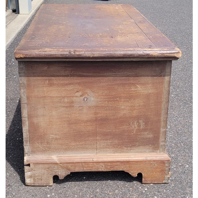 Late 18th Century American Chippendale Blanket Chest For Sale - Image 9 of 18