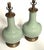 1950s Large Pair Chinese Celadon Glazed Bottle-Form Porcelain Lamps For Sale - Image 5 of 7