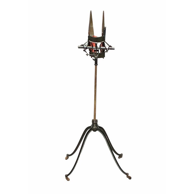Antique Victorian Cast Iron & Cherry Dictionary Stand Rm Lambie New York For Sale - Image 11 of 11