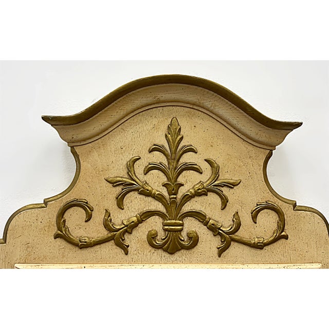 French Neoclassical Style Wood Mirrors, 1960s American Made-A Pair For Sale - Image 4 of 9