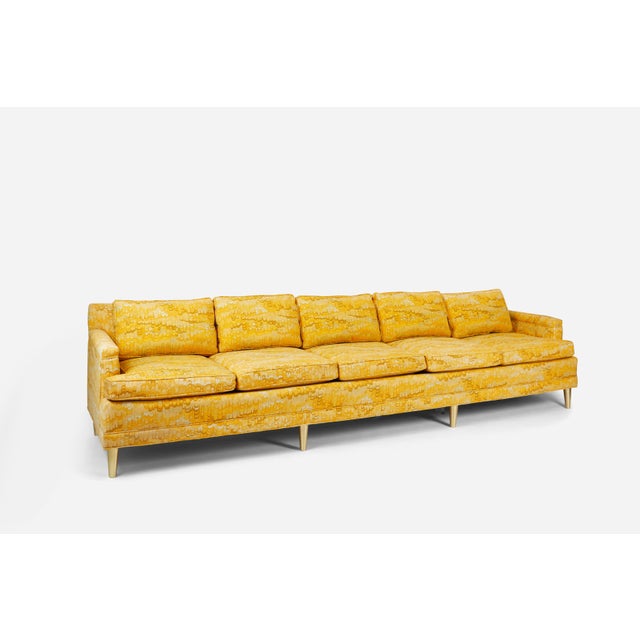 Beautiful Jack Lenor Larsen sofa on brass legs. 11 feet long! Original fabric with down filled cushions. We also have an 8...