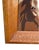 Chestnut Vintage Folk Art Style Painting, Mare and Foal in Oak Frame For Sale - Image 8 of 9