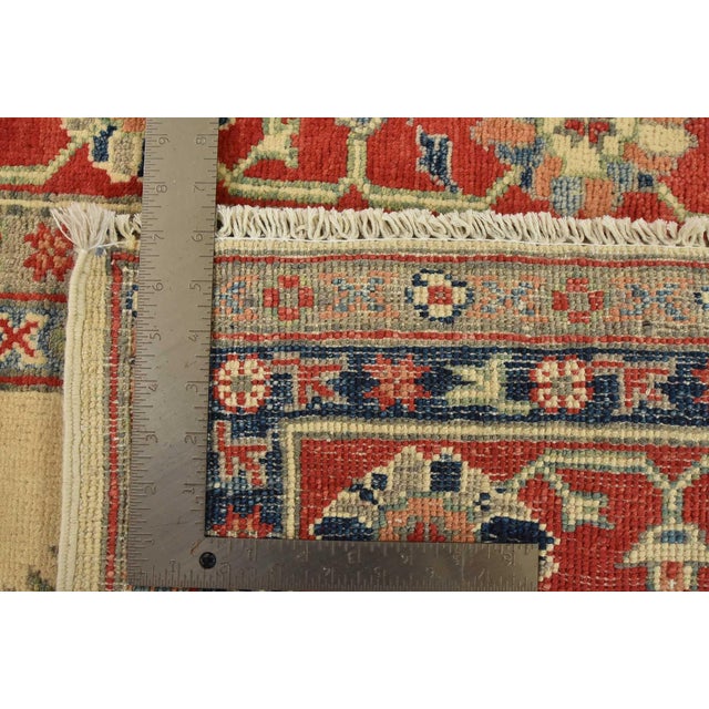 Kazak Rug 5’8” X 7’7” Beige Wool Tribal Hand-Knotted Oriental Carpet For Sale - Image 12 of 12
