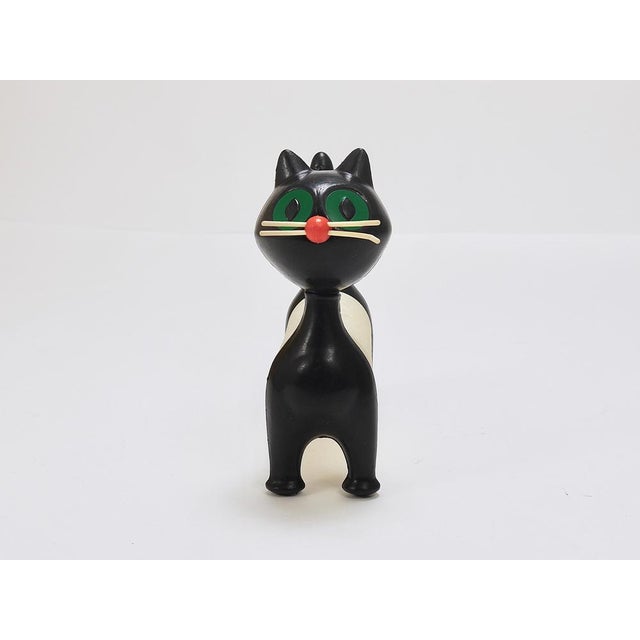 Plastic Liba Accordion Toy Cat by Libuše Niklová for Fatra, Former Czechoslovakia, 1963 For Sale - Image 7 of 18