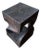 Sculptural Side Table Hand-Crafted From Solid Suar Wood Modern Organic For Sale