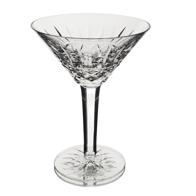 Victorian Late 20th Century Waterford Crystal Maeve Tall Cocktail Martini Glass For Sale - Image 3 of 12