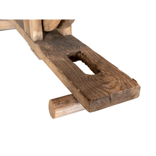 1900 - 1909 Antique Wooden Table Lamp For Sale - Image 5 of 5