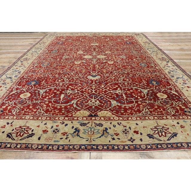 Vintage Indian Agra Rug - 10'02 x 14'02 For Sale In Dallas - Image 6 of 9