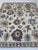 2000 - 2009 Ivory & Blue Hand-Knotted Oushak Wool Area Rug - 8'6" X 9'9" For Sale - Image 5 of 7