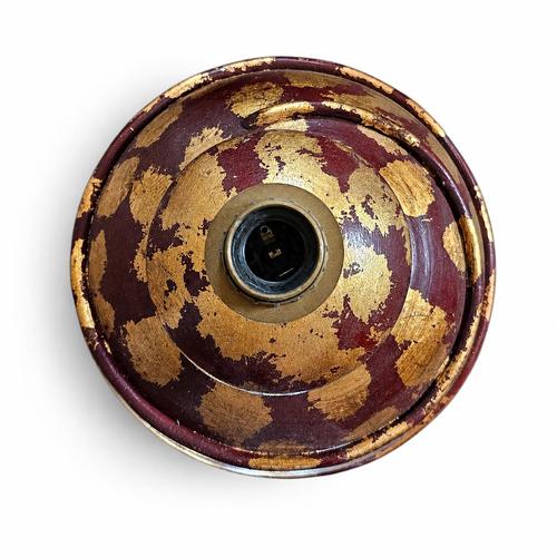 Gold Decorated Ceramic Vase Lamp by Hubert Olivier, 1970s For Sale - Image 6 of 8