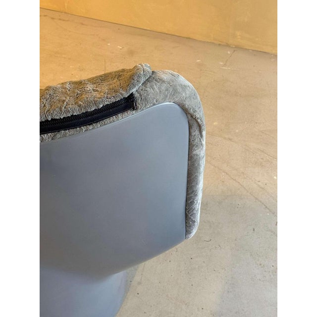 Italian Grey Ill Poltrone Lounge Chair, 1970s For Sale - Image 9 of 12