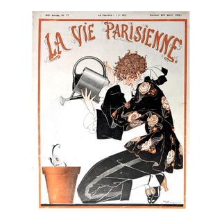 Authentic La Vie Parisienne 1921 Cover by René Vincent For Sale