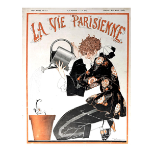 Authentic La Vie Parisienne 1921 Cover by René Vincent
