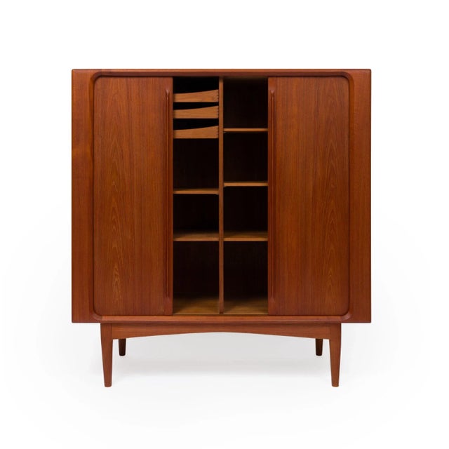 Mid-Century Modern Bernhard Pedersen & Søn Danish Mid-Century High Sideboard in Teak 1960s For Sale - Image 3 of 12