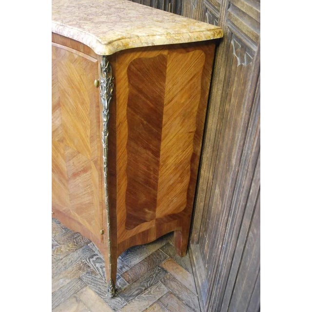 Antique French Serpentine Side Cabinet, 1910s For Sale - Image 3 of 8