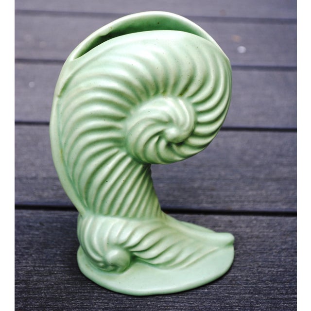 Vintage Haeger Fiddlehead Fern Vase For Sale - Image 6 of 6