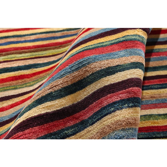 Vintage Persian Gabbeh Rug, 04'07 X 06'05 For Sale In Dallas - Image 6 of 10