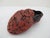 Chinese Carved Cinnabar Lacquer Fruit Shaped Butterfly & Flower Trinket Box For Sale - Image 4 of 9