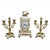 Louis XVI Style Marble and Bronze Clock Garniture - 3 Piece Set For Sale - Image 12 of 12