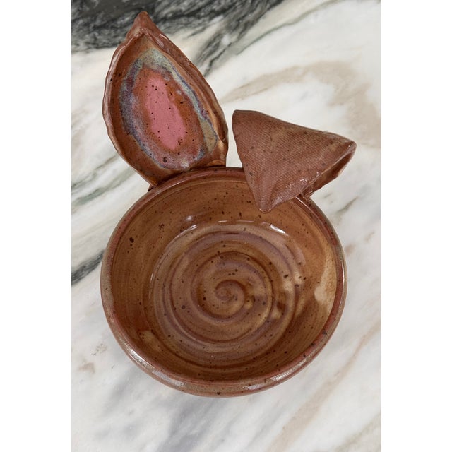 Studio Art Easter Bunny Rabbit Trinket Tray / Candy Dish For Sale - Image 4 of 12