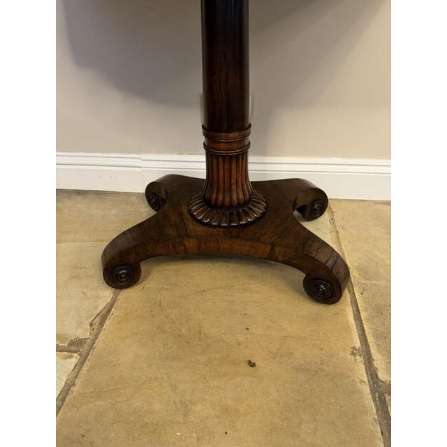 Antique Regency Rosewood Tea Table, 1830s For Sale - Image 9 of 14