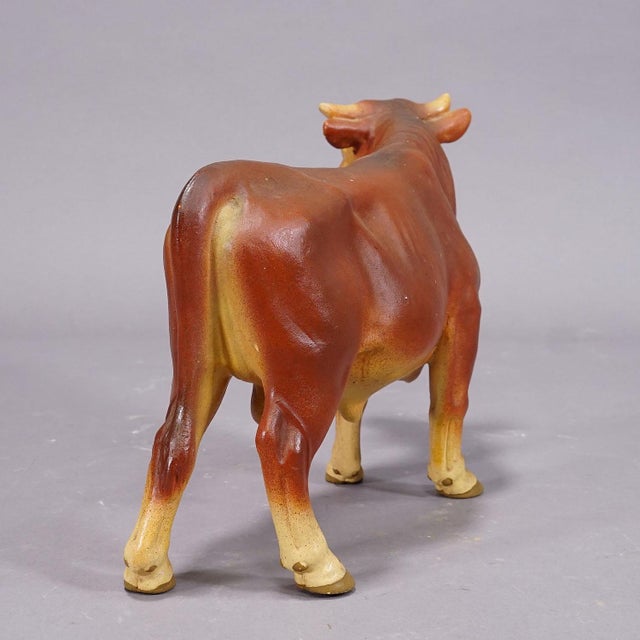 Antique Butchery Window Decoration of an Ox , Germany 1950s For Sale - Image 6 of 6