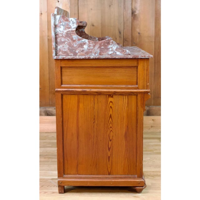 Wood 19th Century Wood & Marble Vanity For Sale - Image 7 of 9
