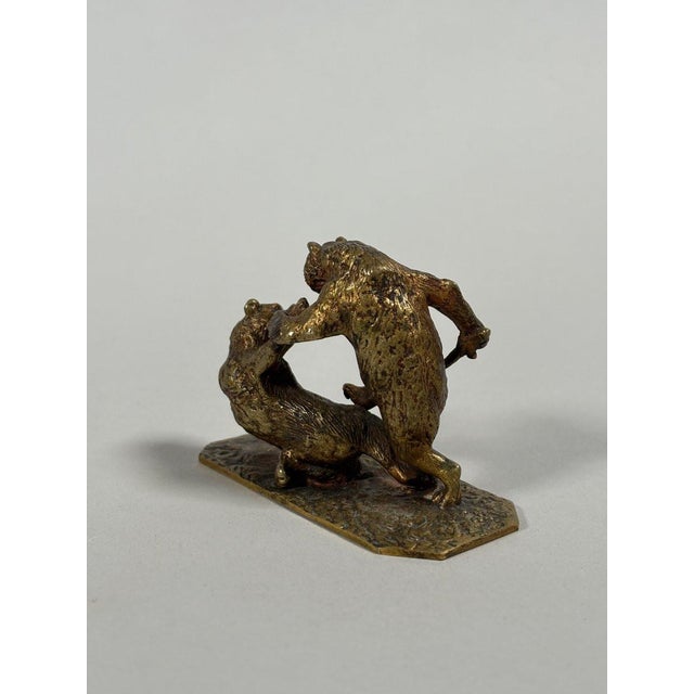 Metal Christophe Fratin (1801–1864) "The Bear Fight" bronze sculpture, 19th century For Sale - Image 7 of 9