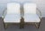Mid-Century Modern Mid 20th Century Ludwig Mies Van Der Rohe Brno Style Chairs Gold Tone Flat Arm For Sale - Image 3 of 16
