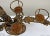 Vintage 8-Piece Centerpiece Metal Candelabra Candle Holder With Glass For Sale - Image 11 of 12