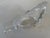 1960's French clear glass dove ashtray, with holders at tail end. Graceful piece to display as art glass when not in use....