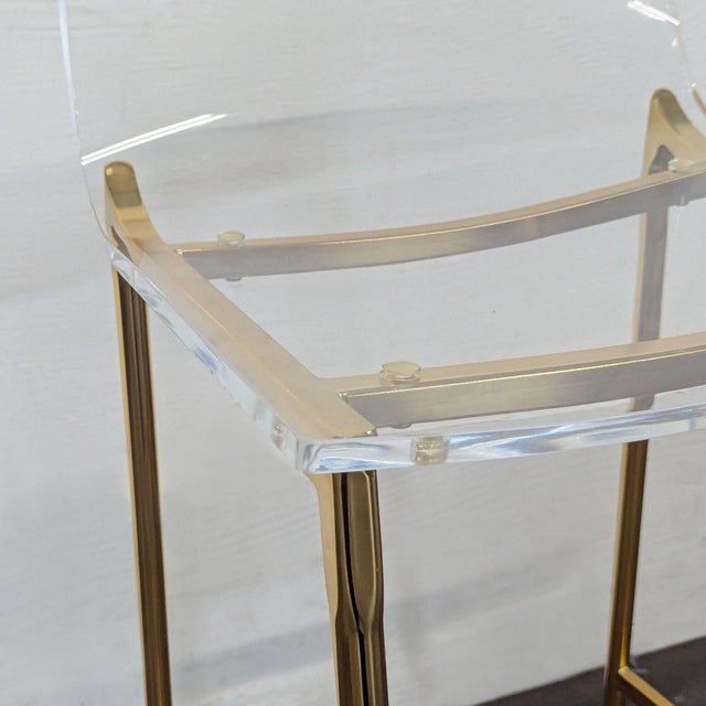 Metal Cb2 Chiaro Counter Stool For Sale - Image 7 of 8