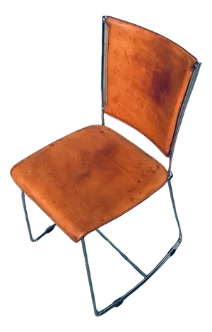 Postmodern Italian Design Leather Dining Chair Set by Segis, 1990s, Set of 7