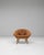 French Provincial 20th Century French Orange Upholstered Armchair with Pillow For Sale - Image 3 of 18