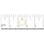 10K Yellow Gold 1/4 Cttw Lab Grown Diamond Vertical Three Stone Ring - Size 7.5 For Sale In New York - Image 6 of 6
