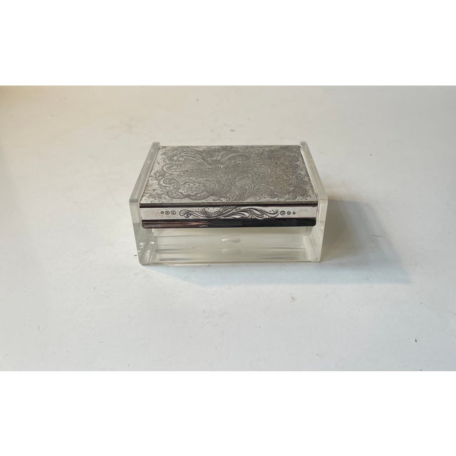 Art Deco Revival Acrylic Glass Box from WMF Germany, 1970s For Sale - Image 10 of 10