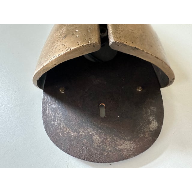 Modern Bronze Wall Sconce, 1960 For Sale - Image 9 of 18