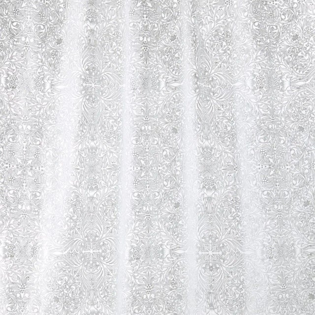 Morris & Co Pure Ceiling Embroidery Fabric in Paper White - a Sample For Sale
