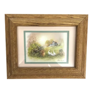 Andre Orpinas Print Heavily Framed With Oak and Glass