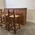Wood Rustic Wood Bar Counter with Stools, Set of 5 For Sale - Image 7 of 15