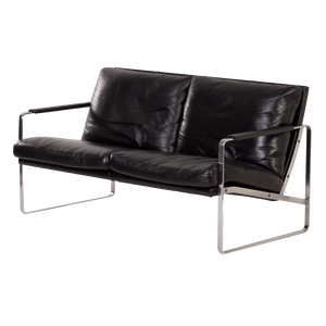 Black Leather Sofa by Preben Fabricius for Walter Knoll, 1990s