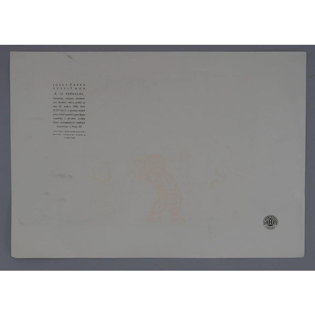 Bauhaus Print No.12 Snowman by Josef Capek, 1929 For Sale - Image 3 of 6