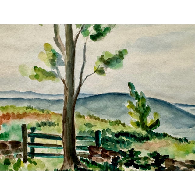 Original watercolor on paper by Henry Emil Salloch, also known as Heinz Emil Salloch, the German-born American artist and...