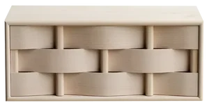 Weave Bedside Table in Birch Wood by Dahlén Lukas