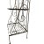 Mid 20th Century Vintage Baker Shelf Metal Floral Design For Sale - Image 4 of 4