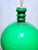 Postmodern Vintage French Green Glass Pendant Light For Sale - Image 3 of 6