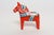 Mid-Century Scandinavian Modern Hand-Painted Dala Horse designed by Nils Olsson and handmade in a workshop in Färnäs...