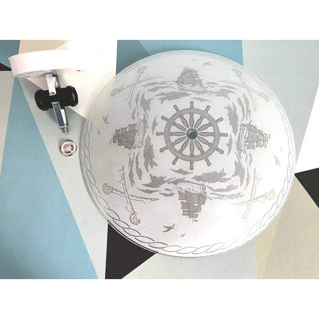 1960s Nautical Ships Flush Light For Sale - Image 16 of 16